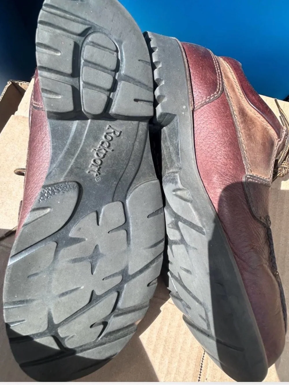 Rock port brown leather